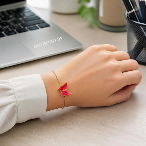 Butterfly Bliss Adjustable Charm Bracelet