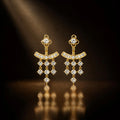 Royal Drop Imitation Stones Stud Earrings