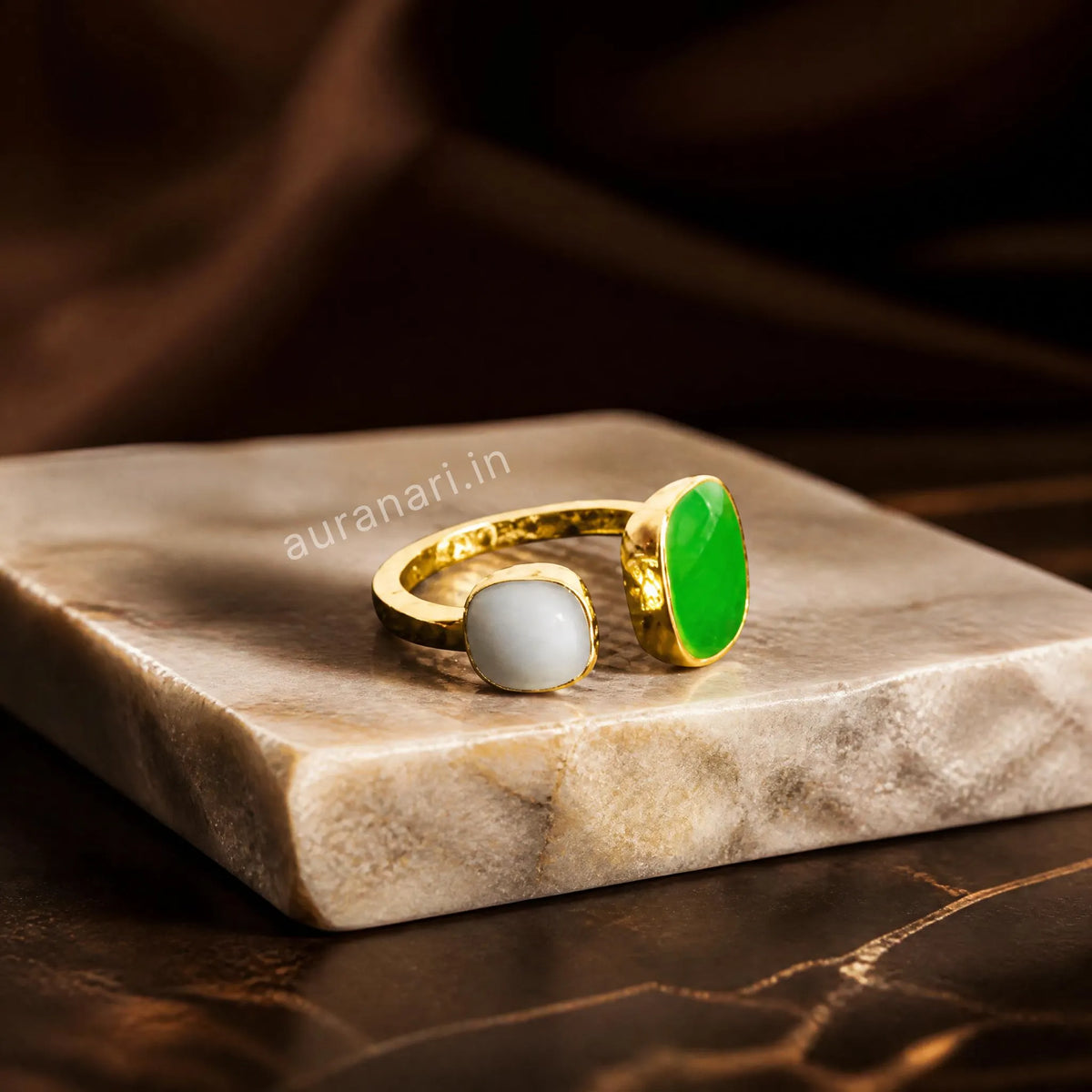 Dual Tone Adjustable Ring (Free Size)