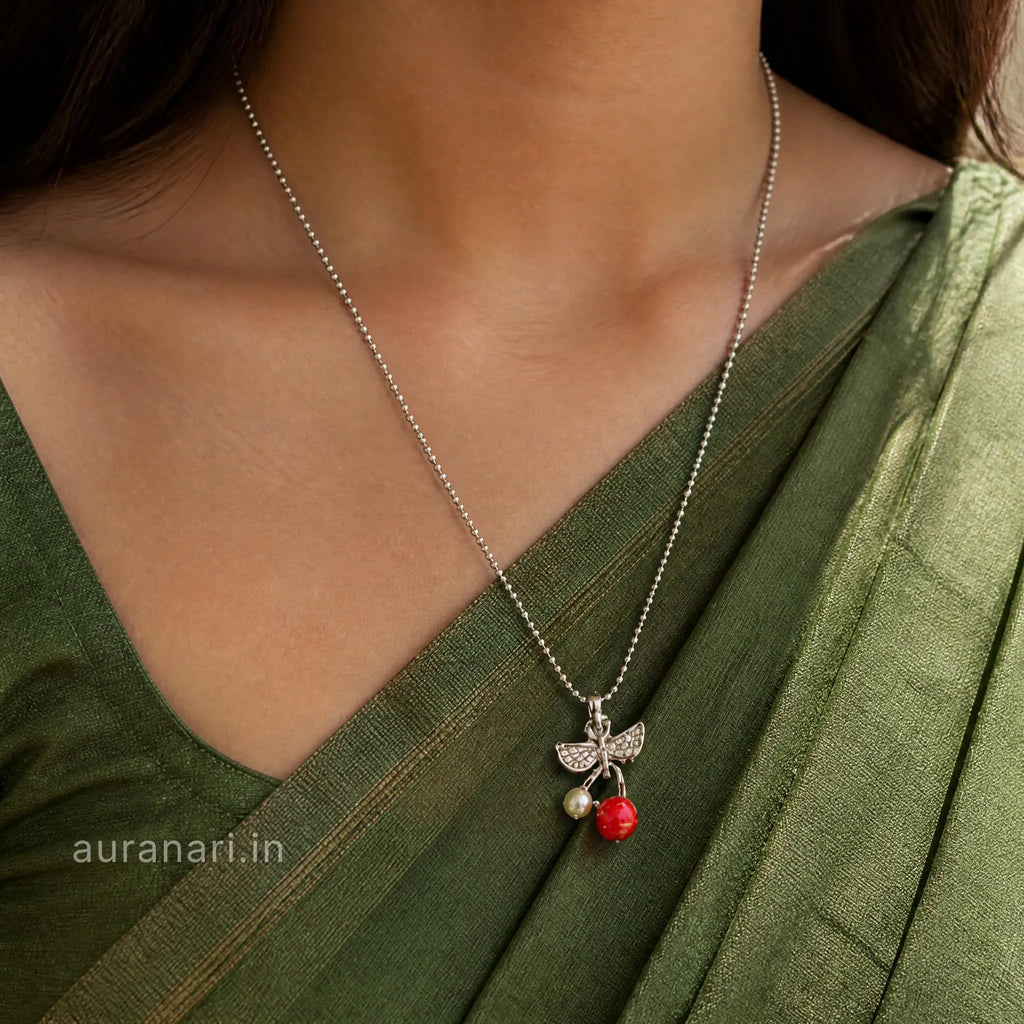 Charming Dual Cherry Pendant Necklace