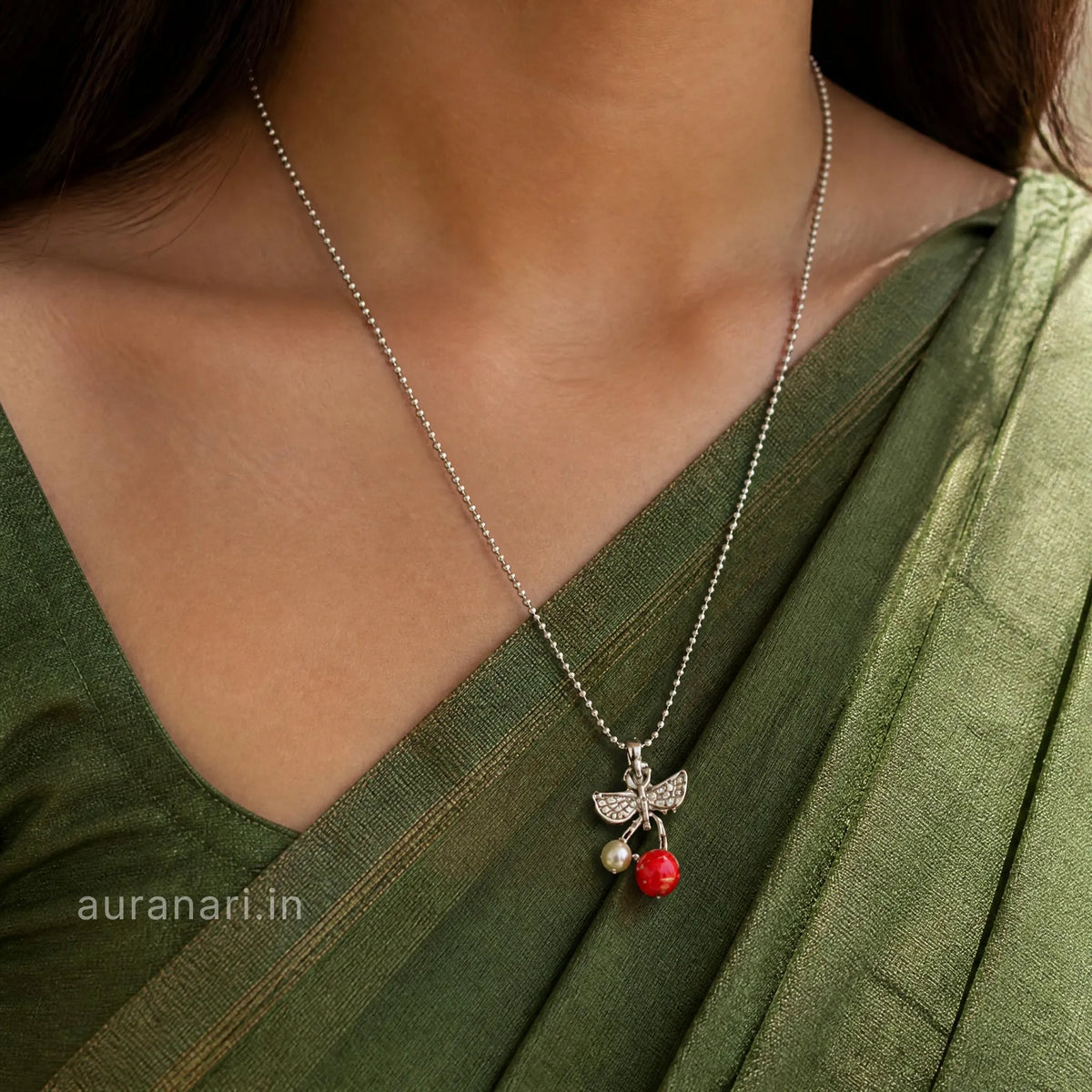 Charming Dual Cherry Pendant Necklace