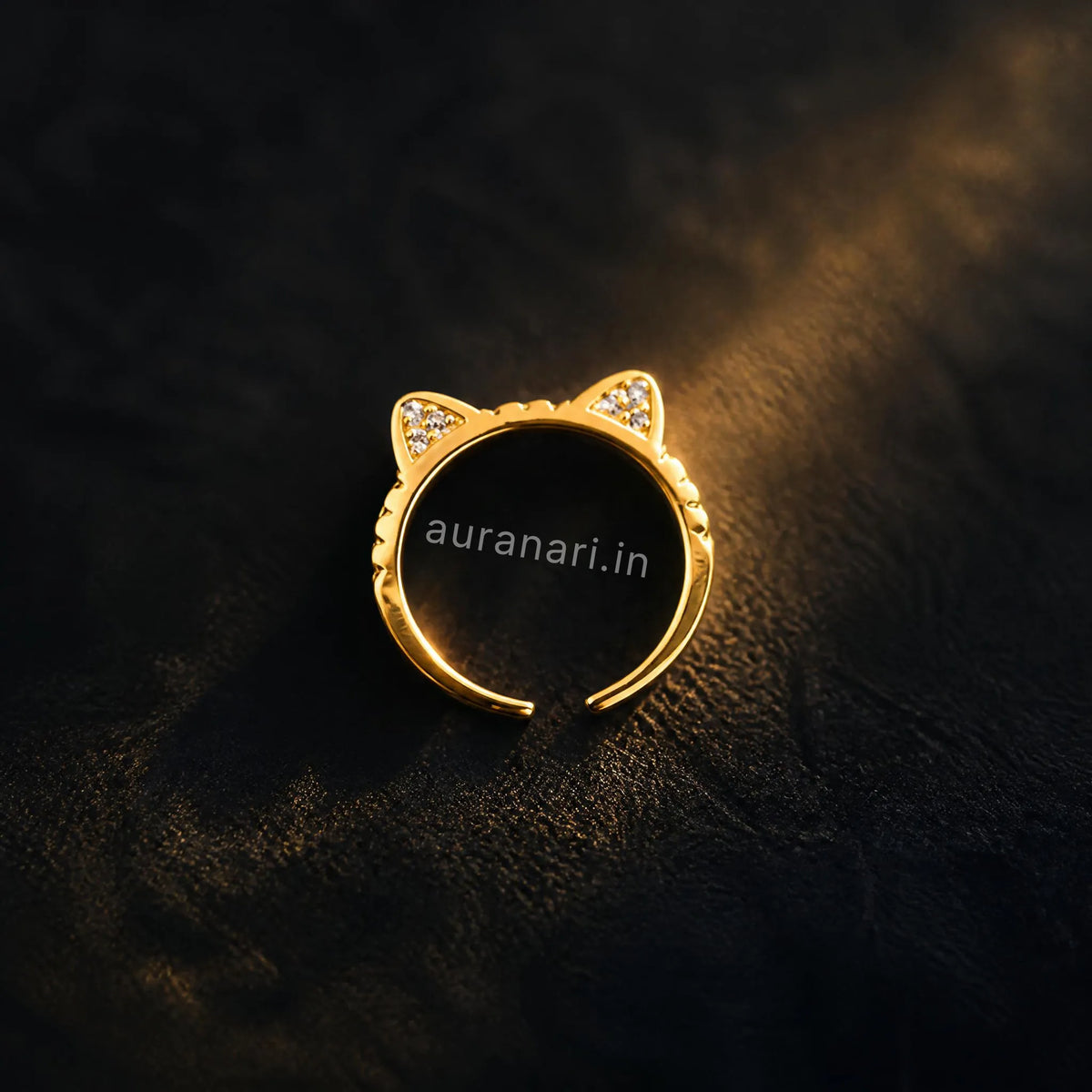 Meow Cute Cat Ear Adjustable Ring (Free Size)