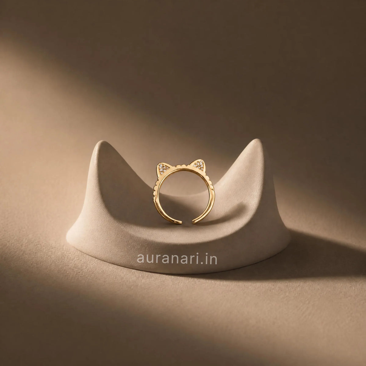 Meow Cute Cat Ear Adjustable Ring (Free Size)
