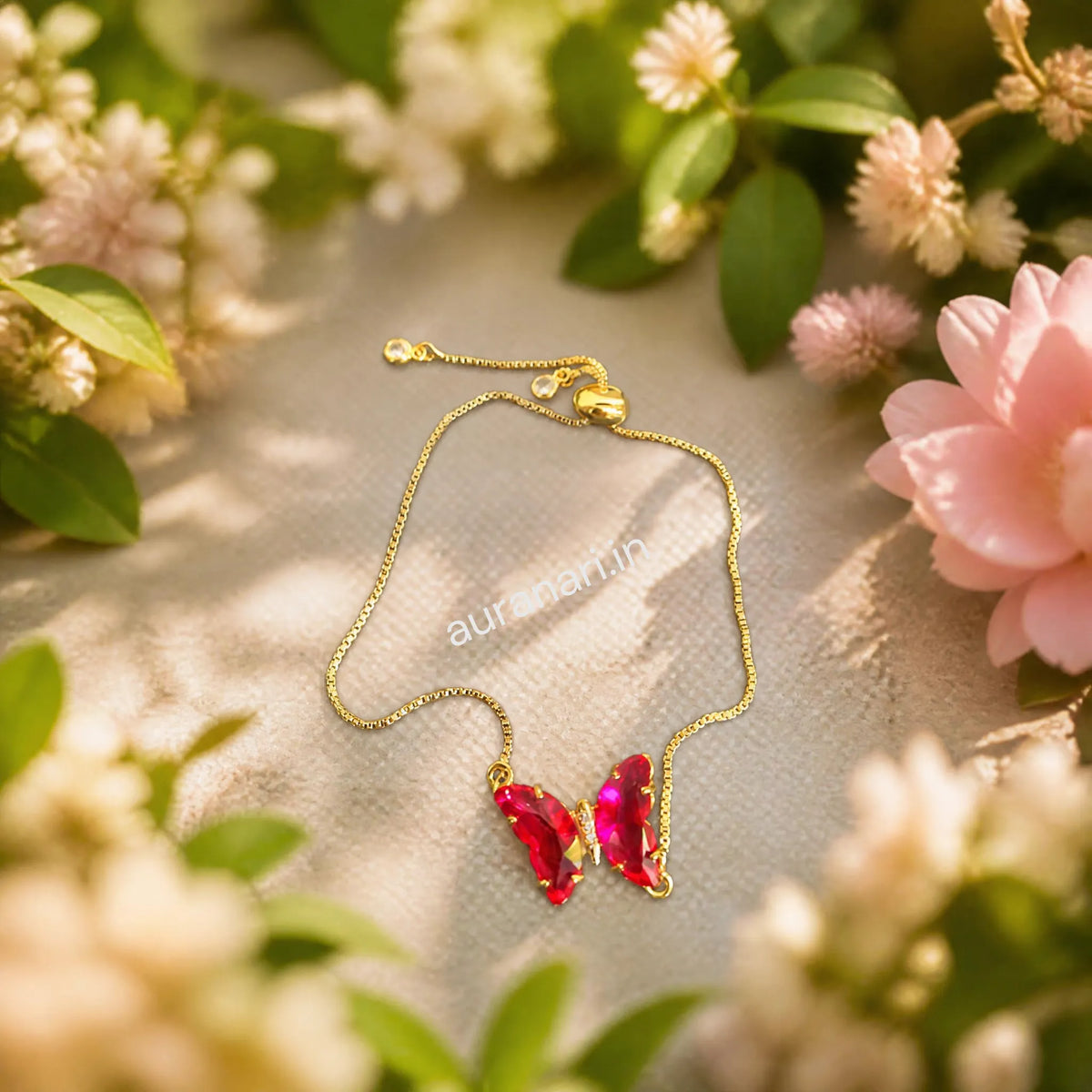 Butterfly Bliss Adjustable Charm Bracelet