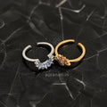 Sun & Moon Celestial Rustik Adjustable Rings (Free Size)