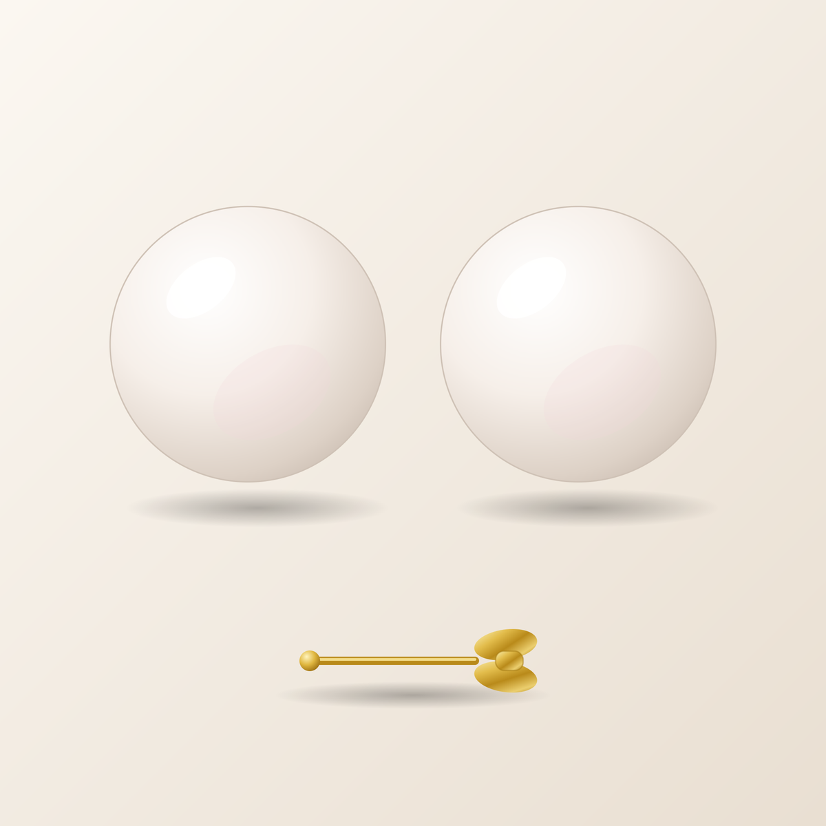 Classic Pearl Stud Earrings