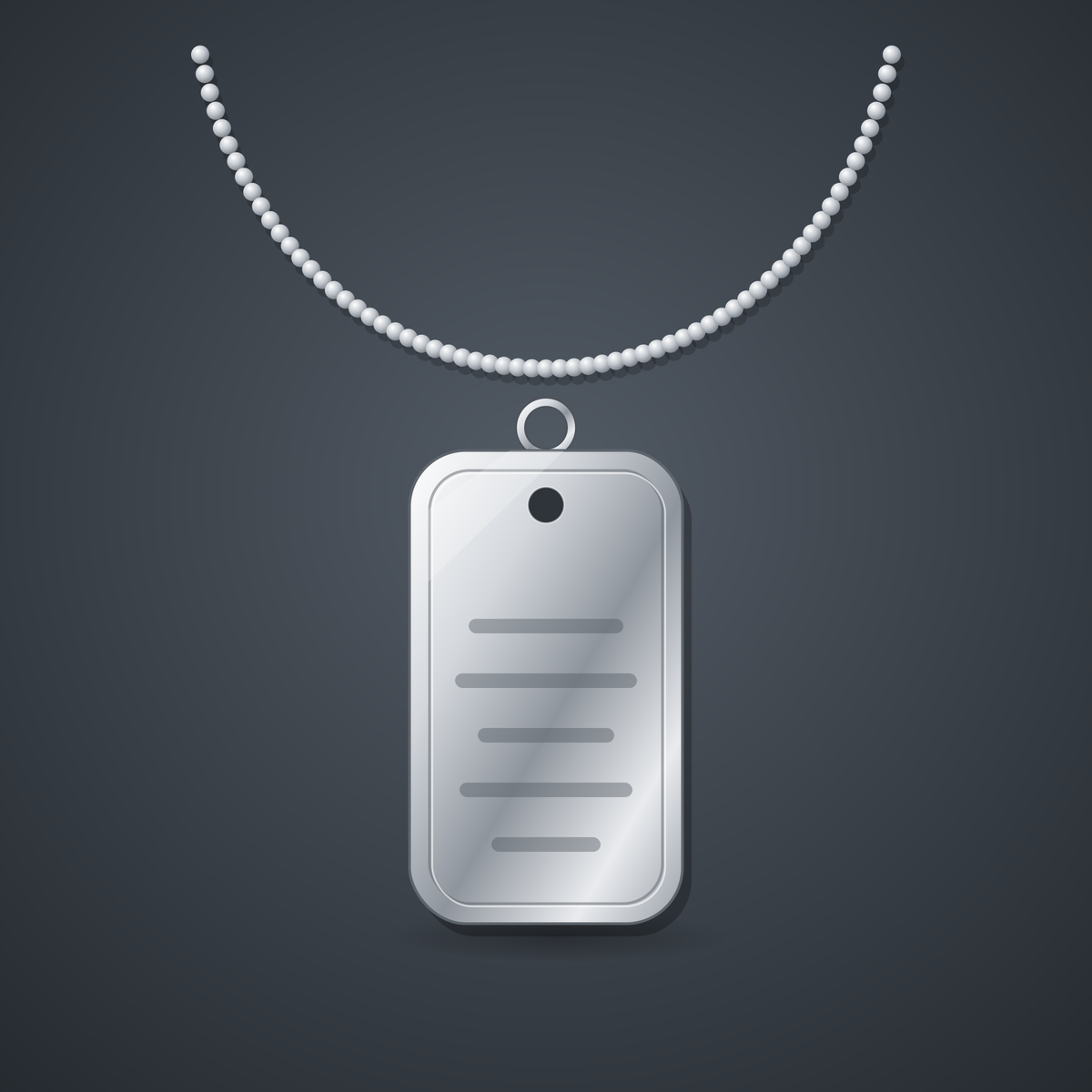Men's Dog Tag Necklace