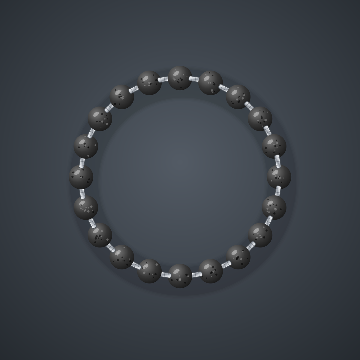 Men's Lava Stone Beaded Bracelet