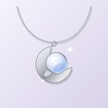 Moonstone Crescent Pendant